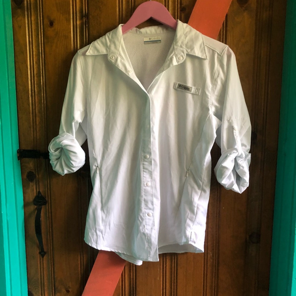 white pfg shirt